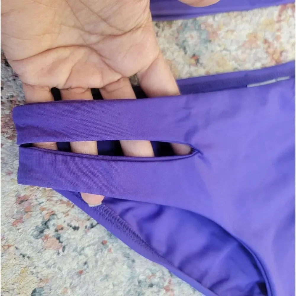 L*Space Silver Lining Bikini Set S  nwt